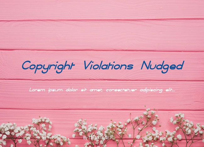 Copyright Violations Nudged example
